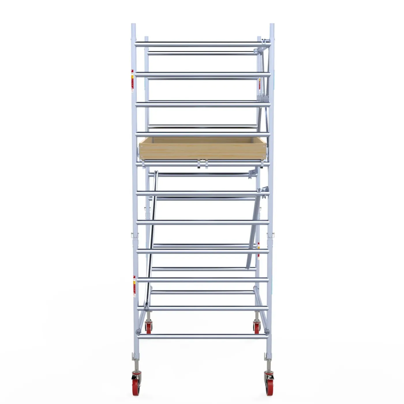 Euroscaffold basic rolsteiger – Professionele steiger 135x190 cm – 4,2 meter werkhoogte