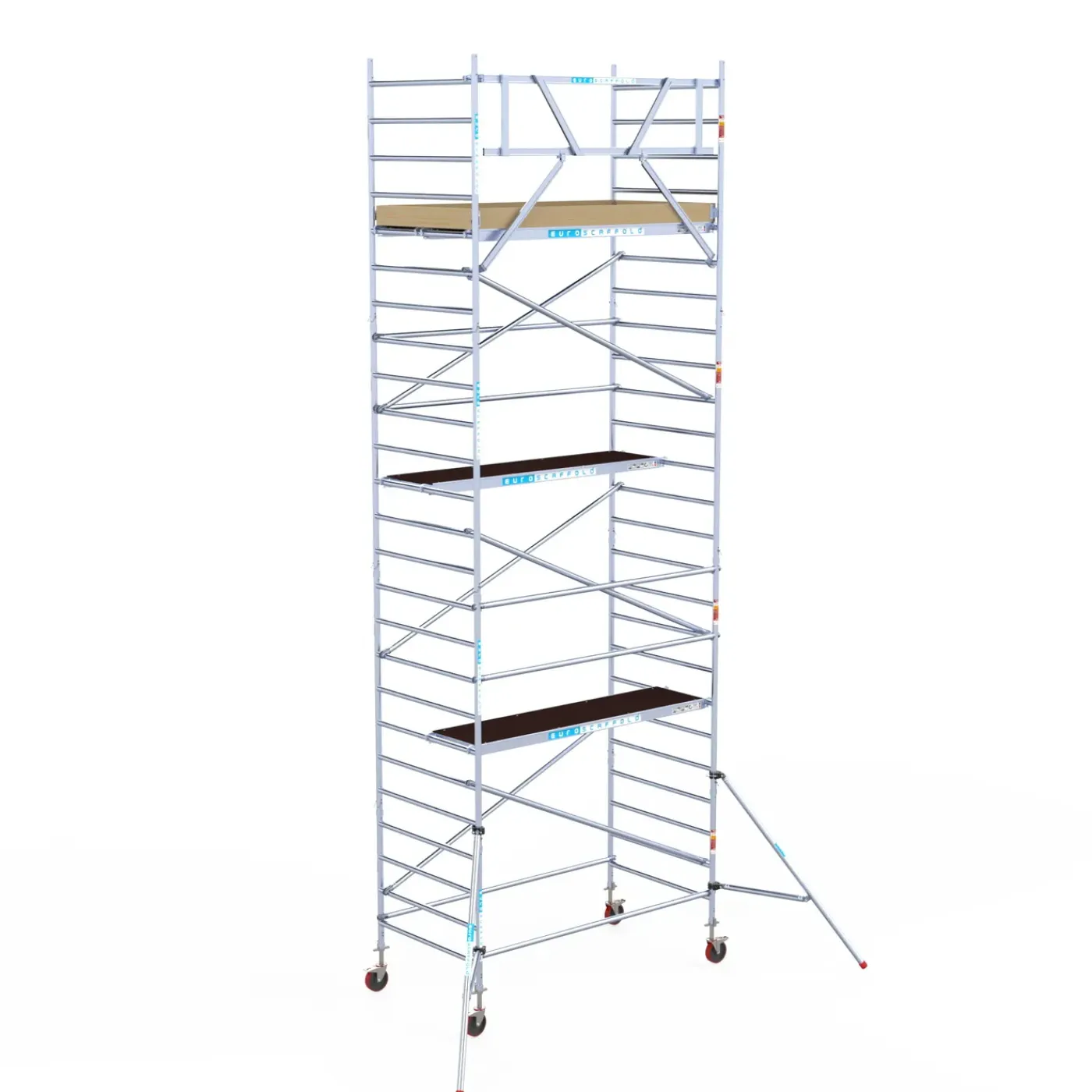 Euroscaffold basic rolsteiger – Professionele steiger 135x250 cm – 8,2 meter werkhoogte