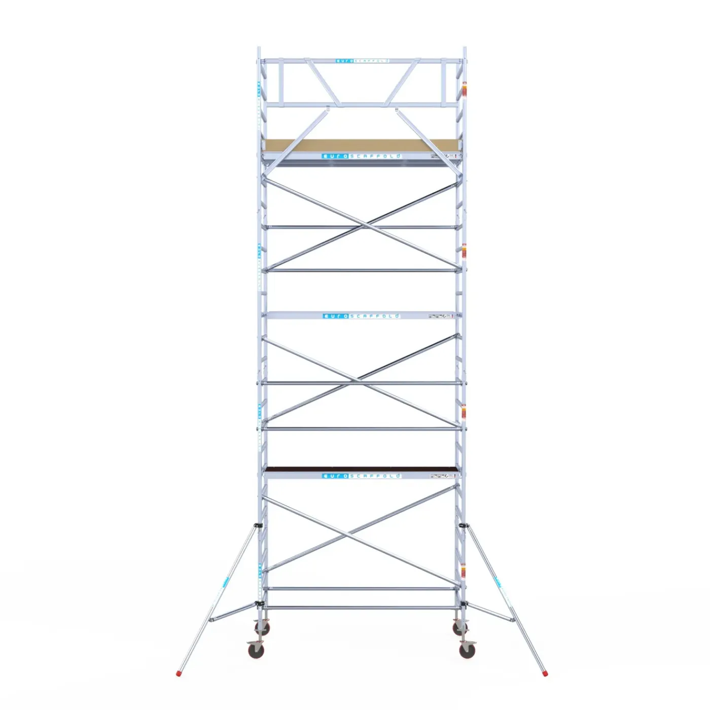 Euroscaffold basic rolsteiger – Professionele steiger 135x250 cm – 8,2 meter werkhoogte