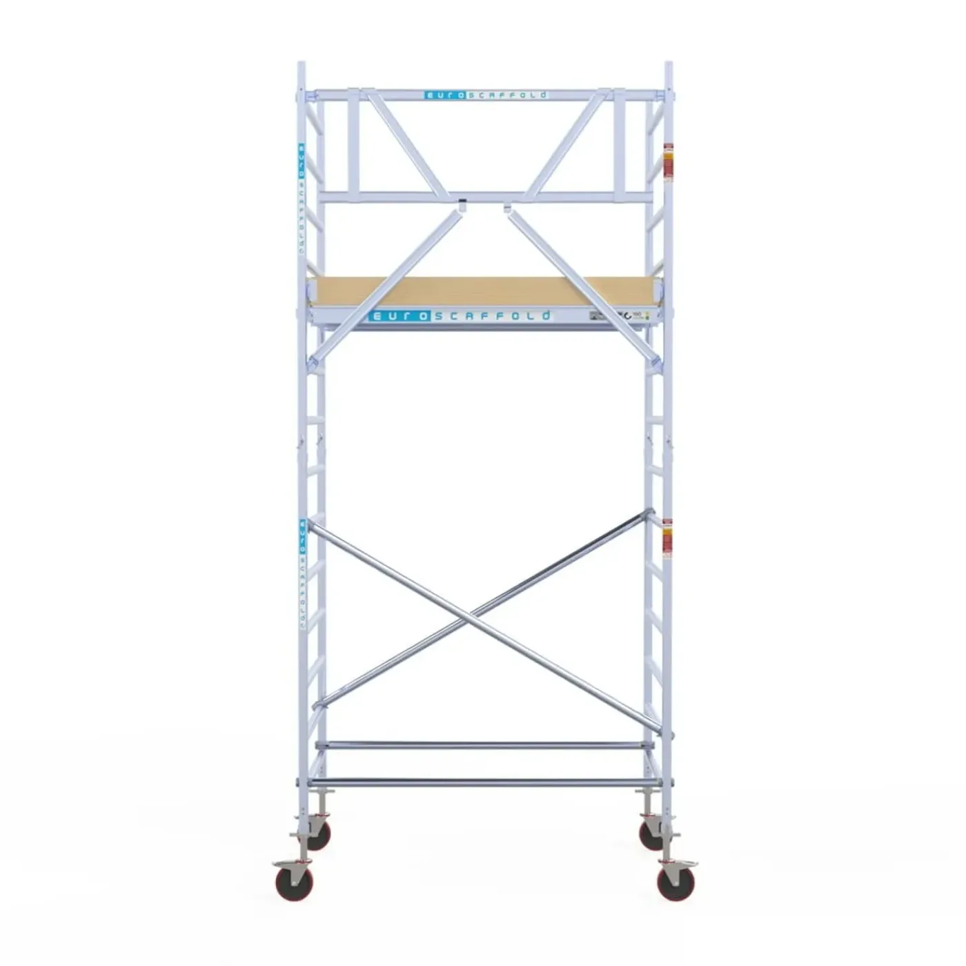 Euroscaffold basic rolsteiger – Professionele steiger 135x190 cm – 5,2 meter werkhoogte