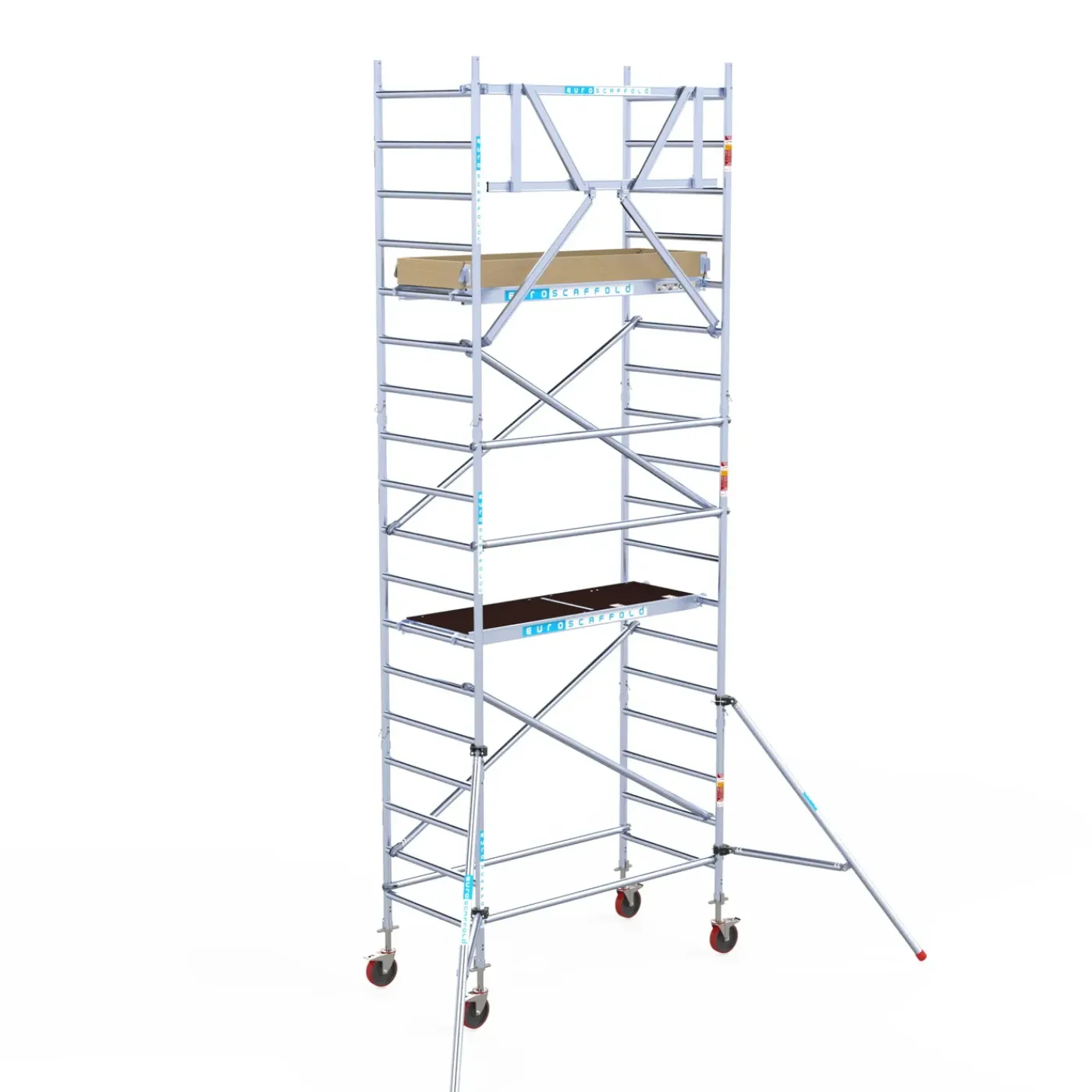 Euroscaffold basic rolsteiger – Professionele steiger 90x190 cm – 6,2 meter werkhoogte