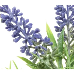 Everlands Kunstbloemen Tak Lavendel - Paars - D7 X H26 Cm
