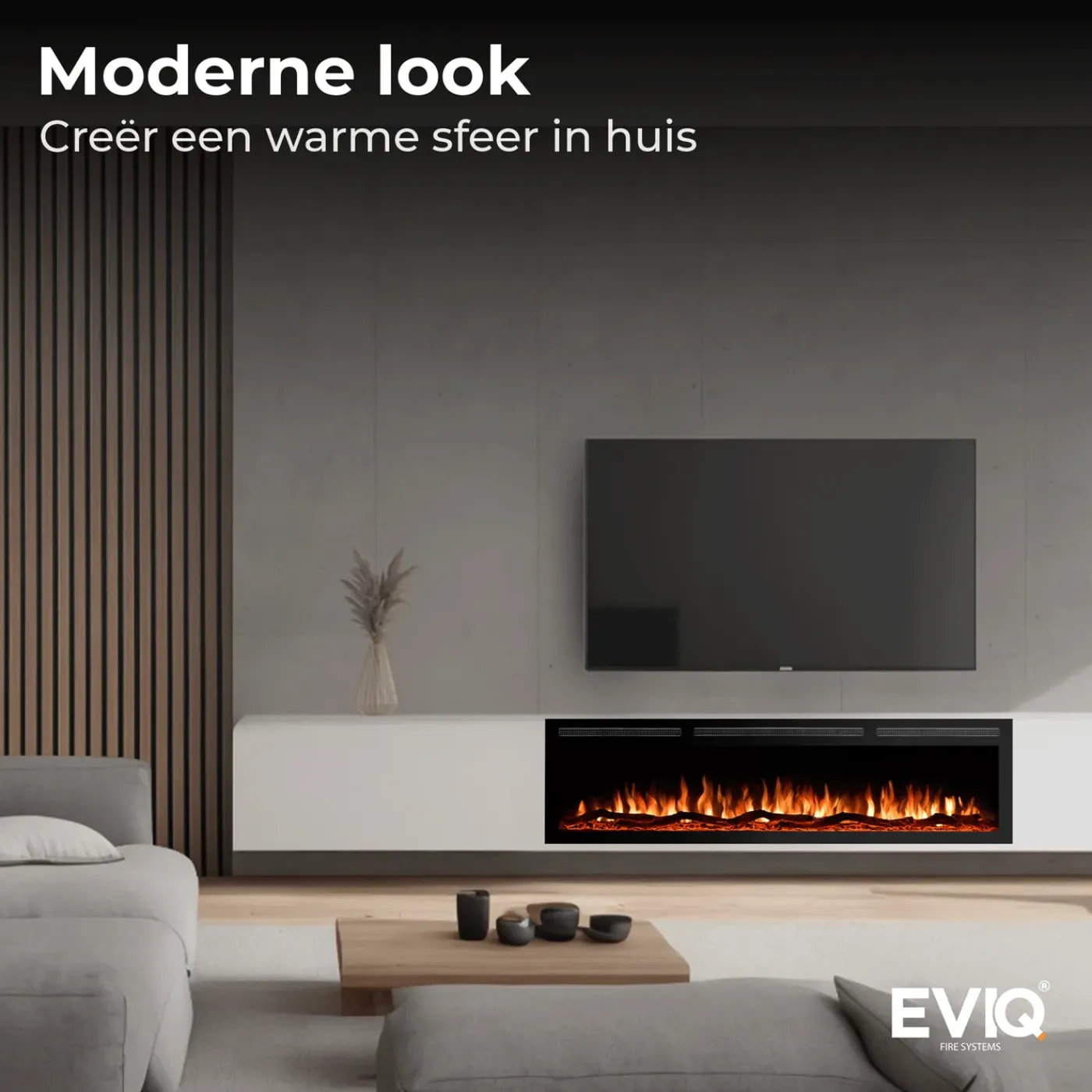 EVIQ Elektrische Sfeerhaard Diamond 60 Inch – 152 Cm