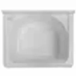 Excellence Wasbak Pilozzo - Polypropyleen - Vierkant - Wit - 59x38x26cm