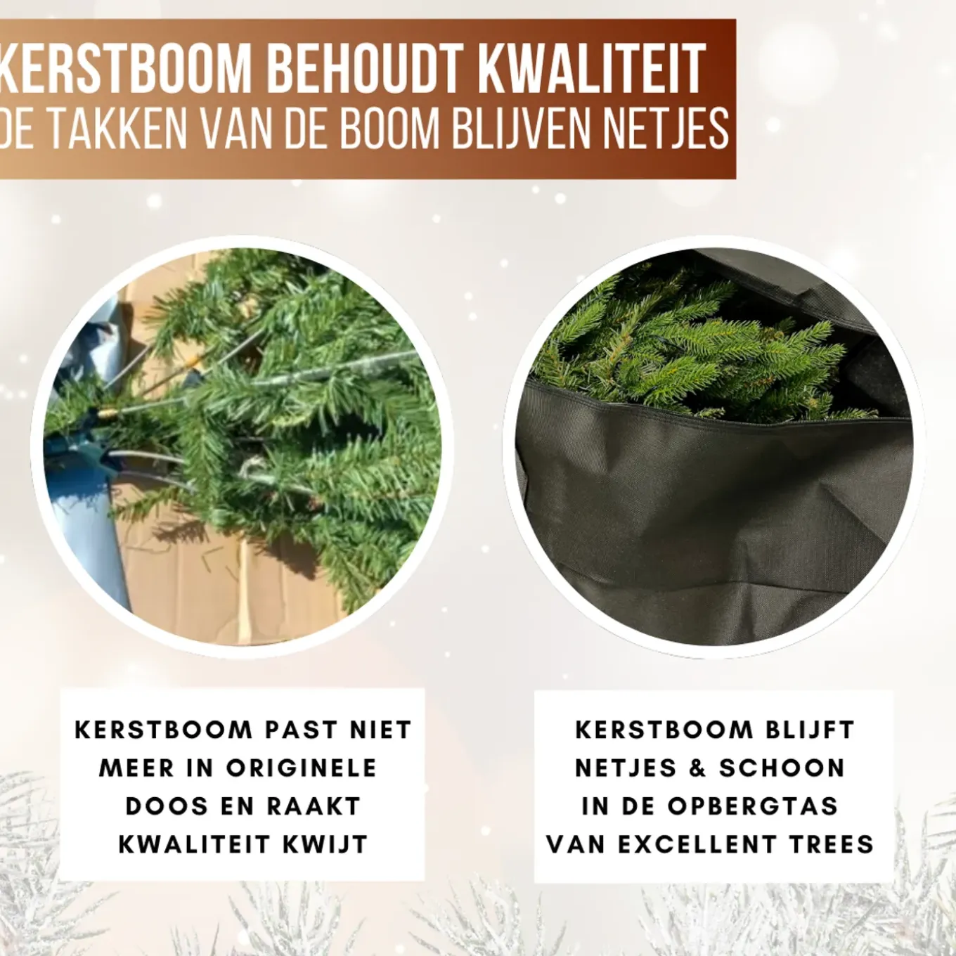 Excellent Trees Kerstboom Opbergtas - Kerstboomtas Tot 160cm Bomen - Tas Kerstboom