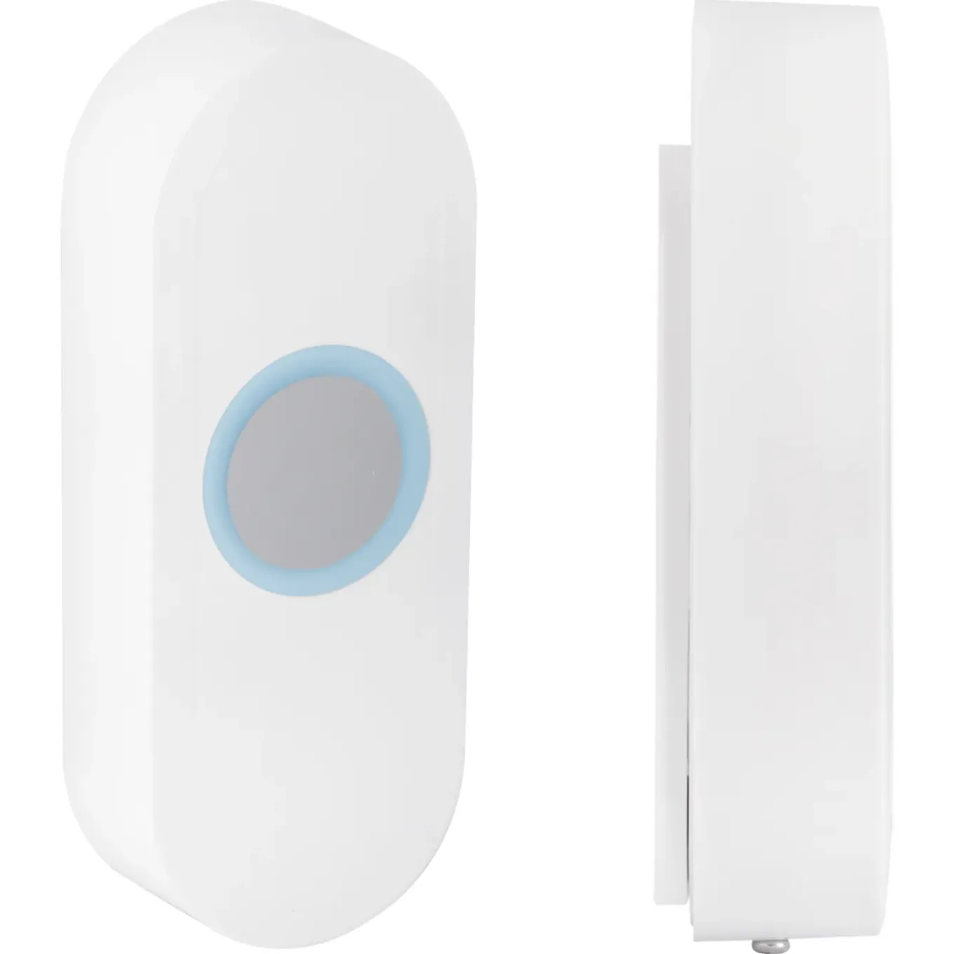 Exin gong - batterij - met beldrukker - wit