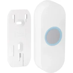 Exin gong - batterij - met beldrukker - wit