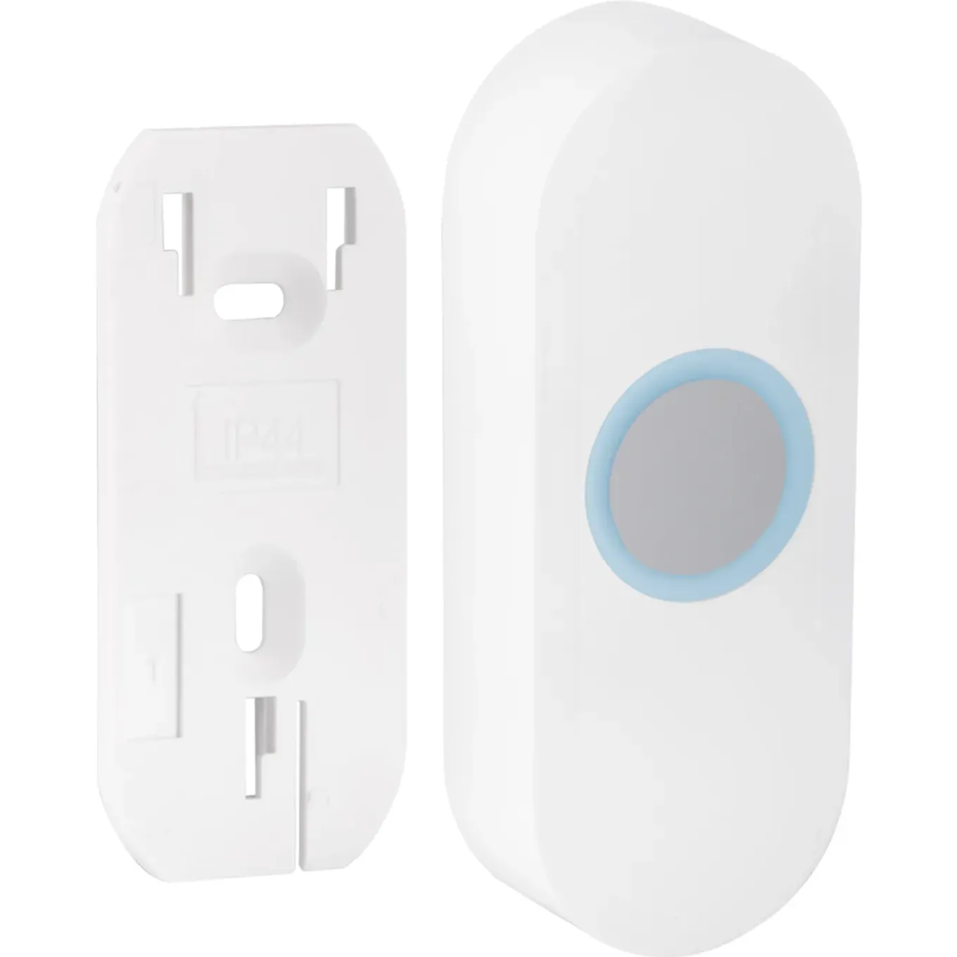 Exin gong - batterij - met beldrukker - wit