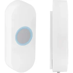 Exin gong set - batterij/plug-in - beldrukker - licht - wit