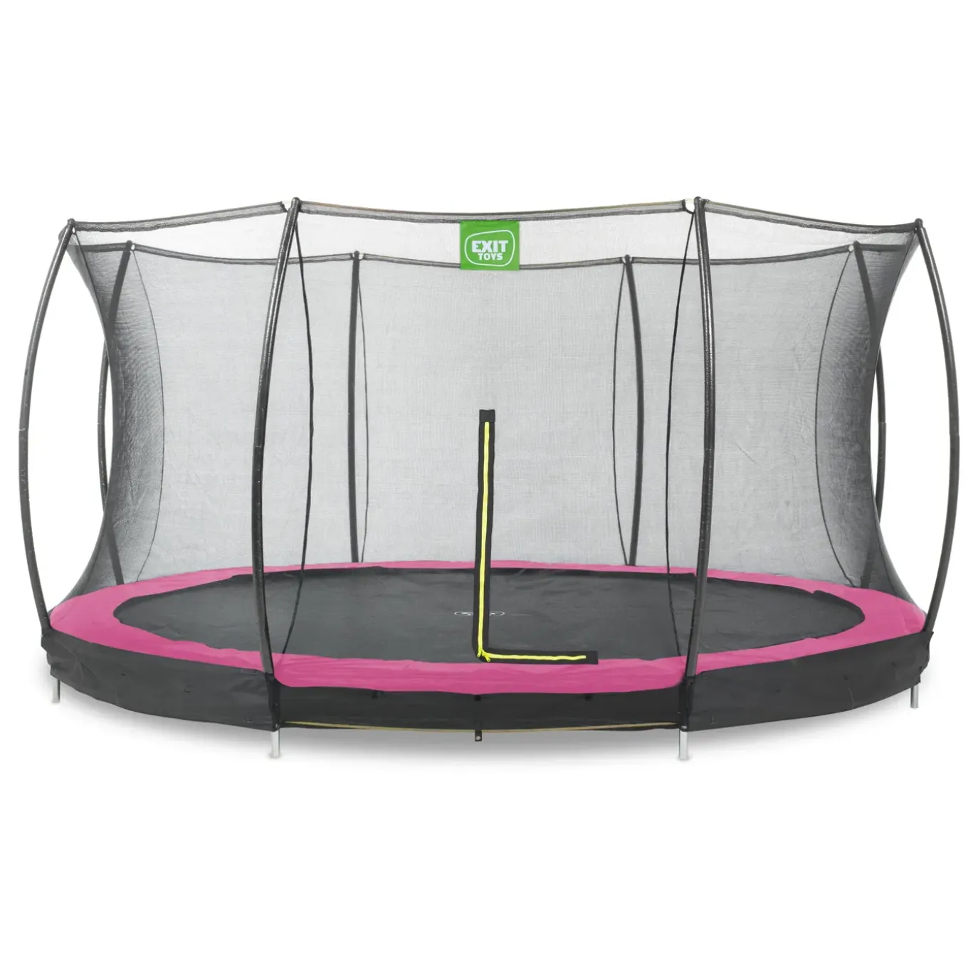 Exit Silhouette Inground Trampoline Ø427cm Met Veiligheidsnet - Roze