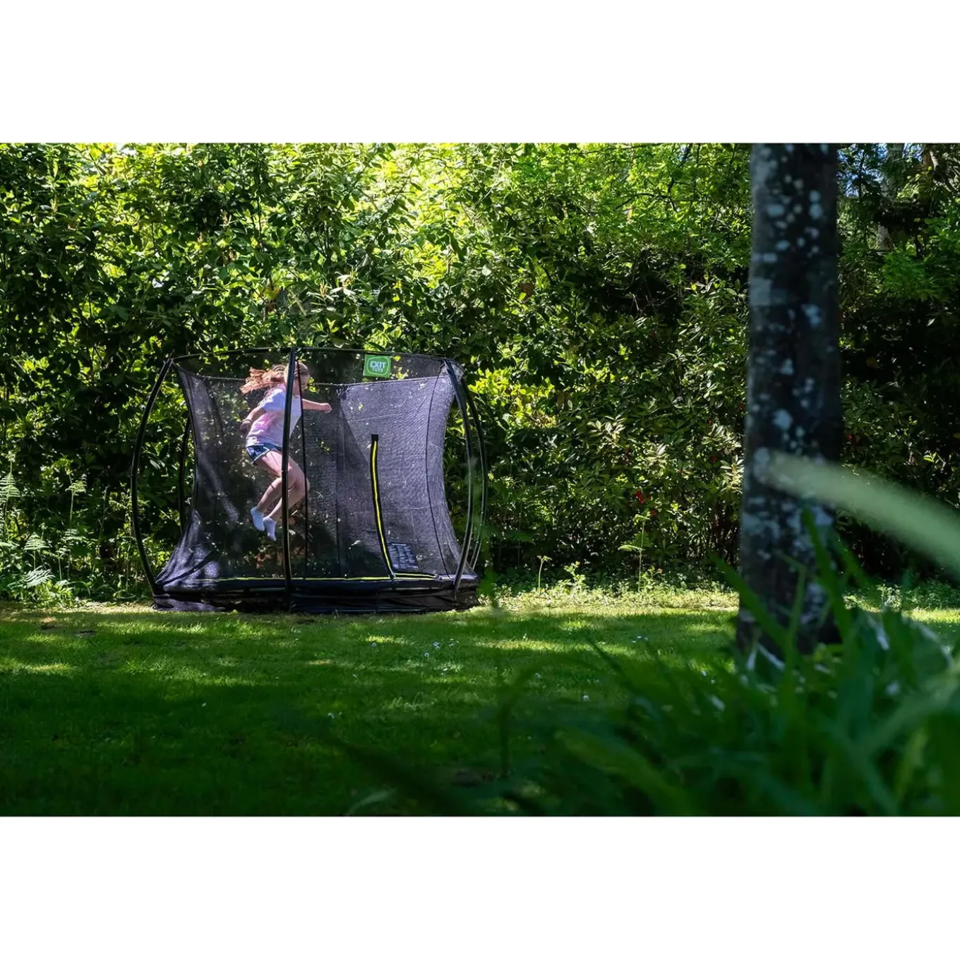 Exit Silhouette Inground Trampoline Ø305cm Met Veiligheidsnet - Roze