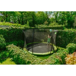 Exit Silhouette Inground Trampoline Ø427cm Met Veiligheidsnet - Groen