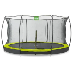 Exit Silhouette Inground Trampoline Ø427cm Met Veiligheidsnet - Groen