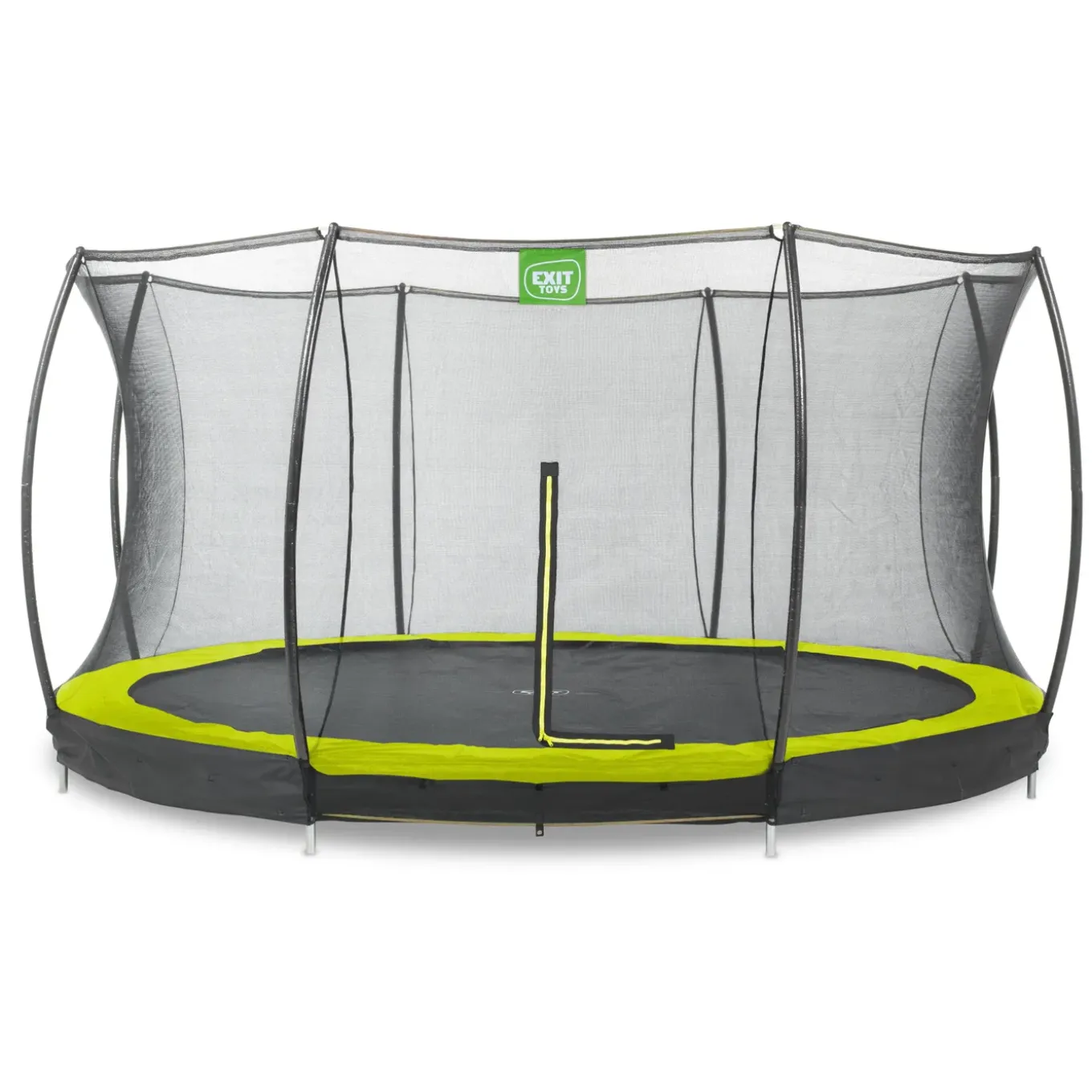 Exit Silhouette Inground Trampoline Ø427cm Met Veiligheidsnet - Groen