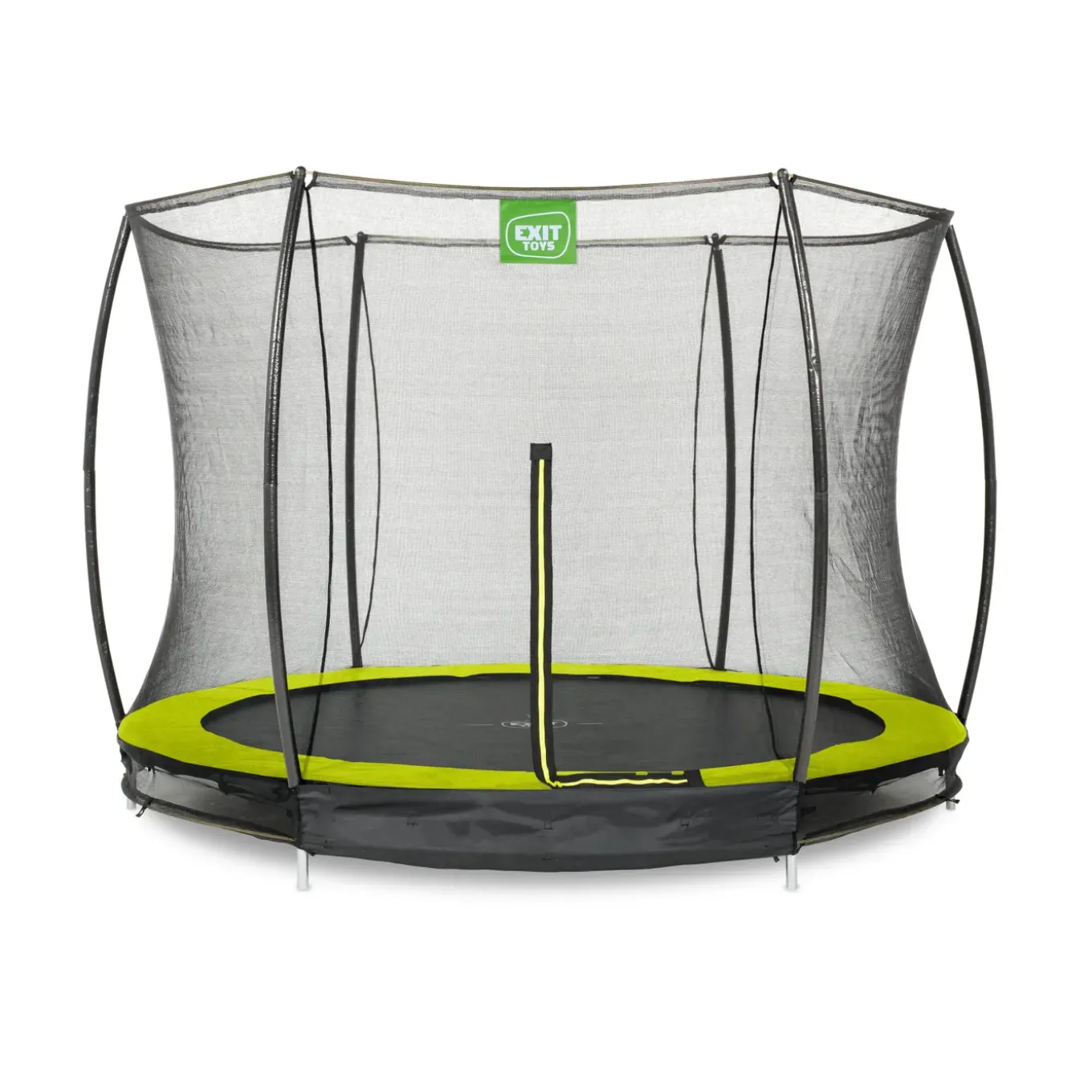 EXIT Toys Exit Silhouette Inground Trampoline 244x366cm Met Veiligheidsnet - Zwart