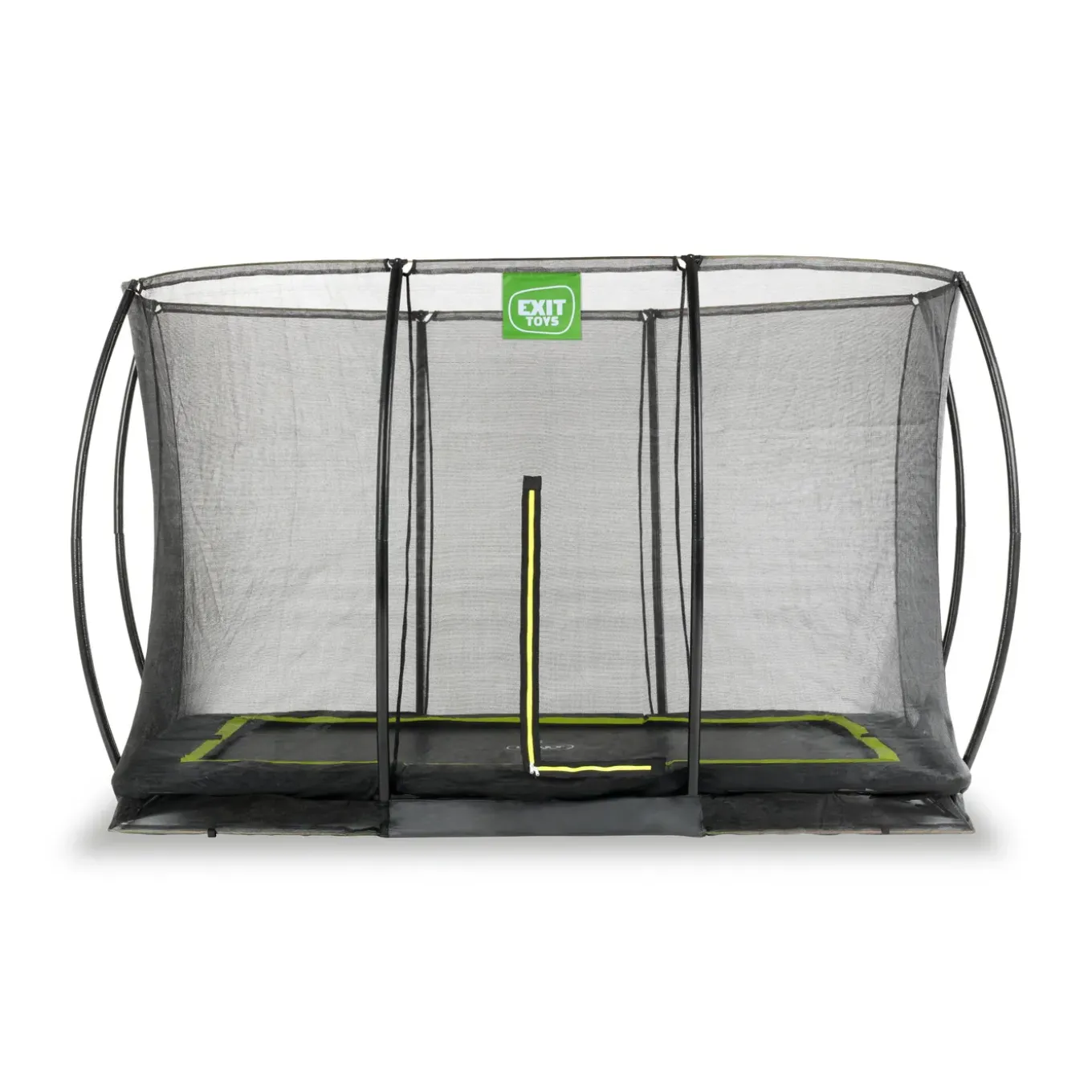 Exit Silhouette Inground Trampoline 214x305cm Met Veiligheidsnet - Zwart