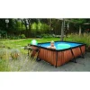 Exit Stone Frame Zwembad 300x200x65cm – Opzetzwembad – Met Filterpomp – Rechthoekig – Grijs