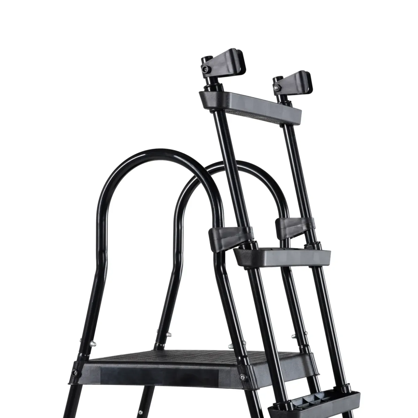 Exit Zwembadtrap - Zwart - Voor framezwembaden 108-122cm - Opklapbaar