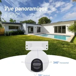 Ezviz - Beveiligingscamera - H80x Dual - Wit - 4k - 340° Pan - 70° Tilt & Ip66