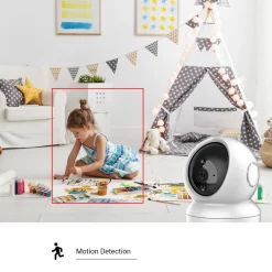 Ezviz beveiligingscamera voor binnen H6C FHD 360° IR-functie infraroodverlichting volgfunctie wit