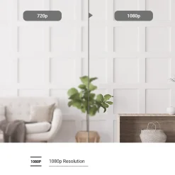 Ezviz beveiligingscamera voor binnen H6C FHD 360° IR-functie infraroodverlichting volgfunctie wit