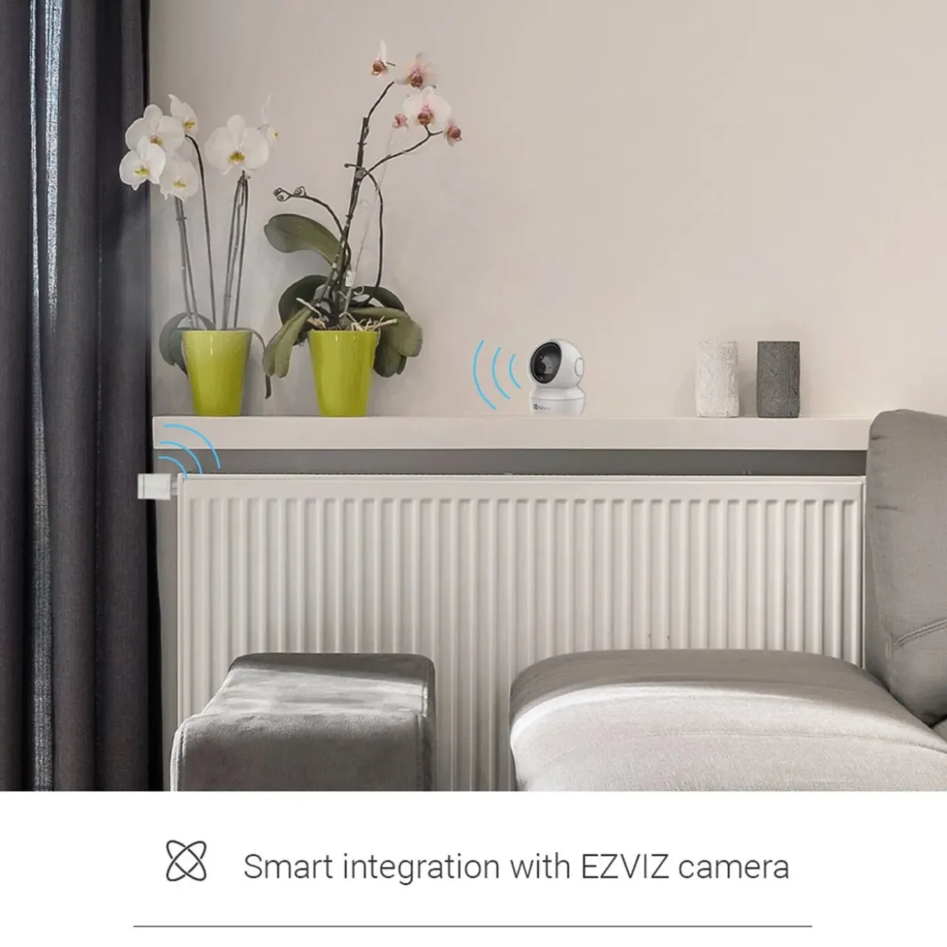 Ezviz Centrale Verwarmingsbeheer Kit T55 2 Thermostatische Koppen Verbonden Gate