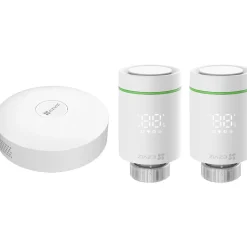 Ezviz Centrale Verwarmingsbeheer Kit T55 2 Thermostatische Koppen Verbonden Gate
