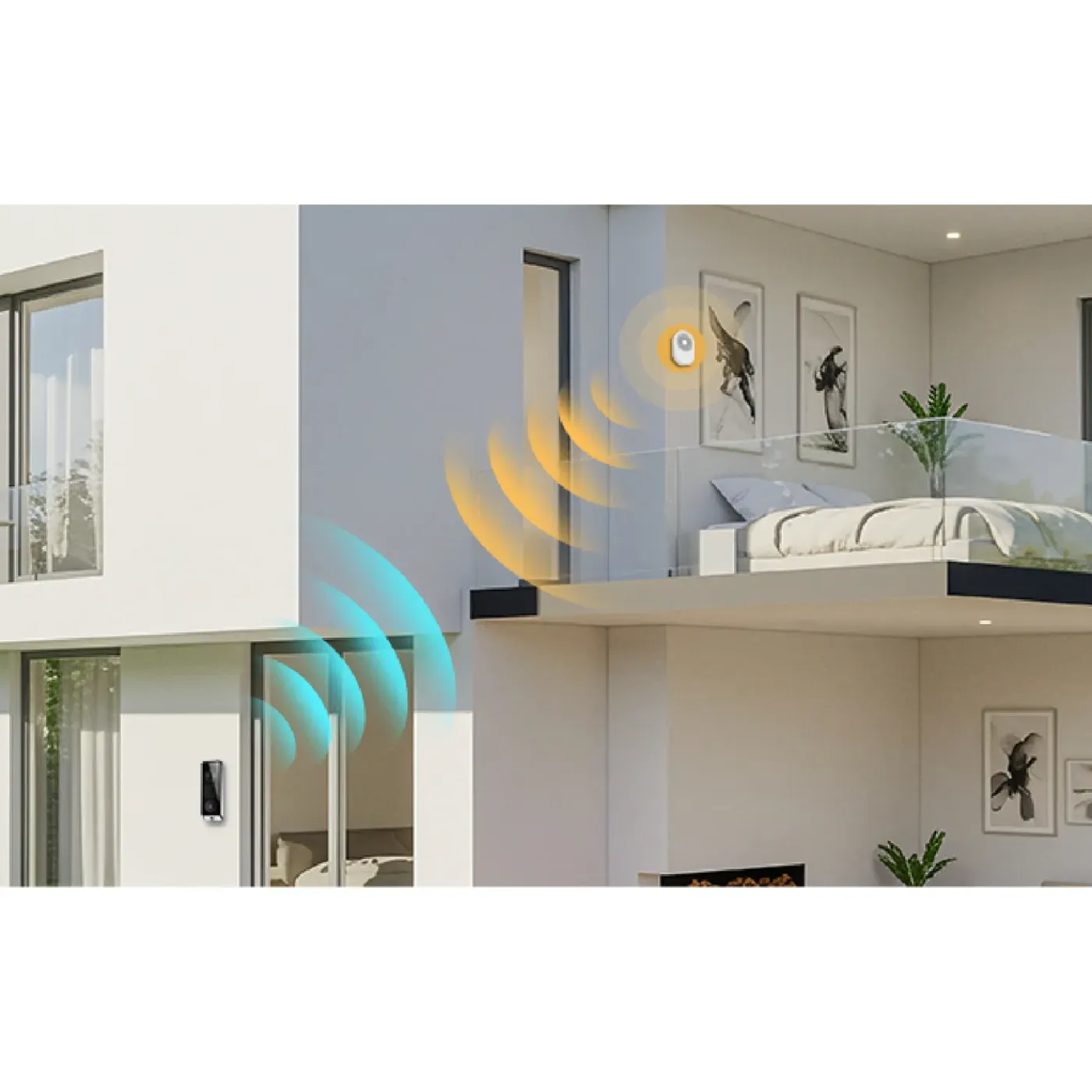 Ezviz EP8 Ultra AI Video Deurbel met dubbele camera 6MP+2MP, AI-scherm, gezichtsherkenning, mens- en pakketdetectie, batterijset, 32GB eMMC