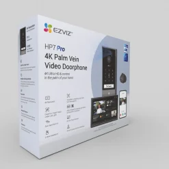 Ezviz HP7 Pro 4K PalmVein Videodeurbel - Bedraad - 4K