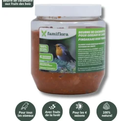 Famiflora Vogelpindakaas Startpakket - 4x Natural + 4x Meelwormen + 4x Bosvruchten + 4x Appel