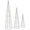 Fééric Lights and Christmas Feeric Christmas Led Kegel Kerstbomen - Set Van 3x St - Koper