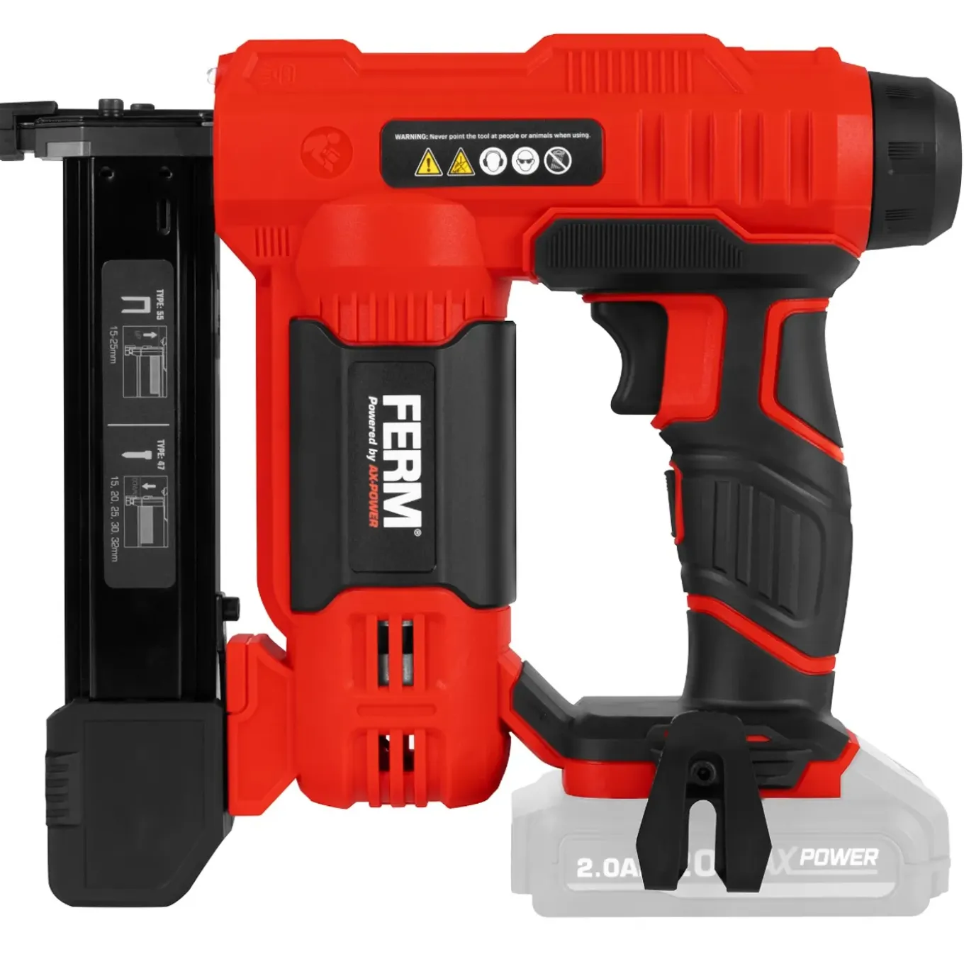 Ferm - Ax-power - Accu Tacker - 20v - Voor Spijkers En Nieten - Excl. Accu & Lader
