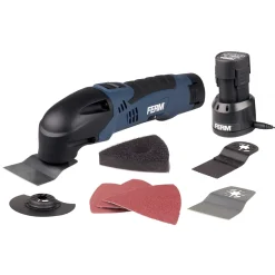 Ferm - Multitool – Oscillerend – 12v Li-ion – 1.5ah – 8 Accessoires