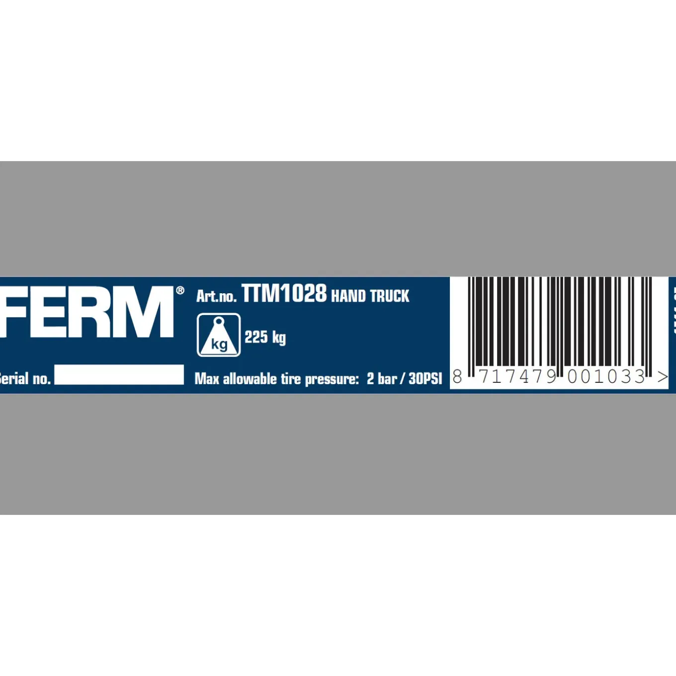 Ferm - Steekwagen - Max. 225kg - Steekplaat 350x180mm