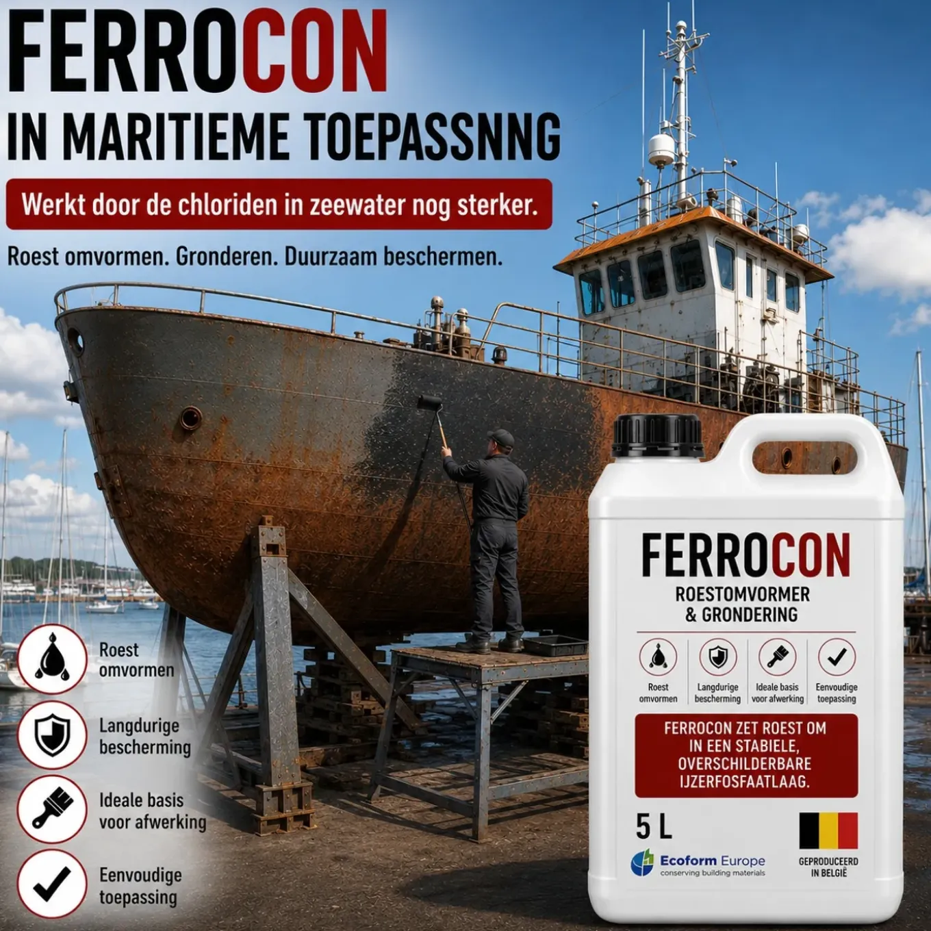Ferrocon - Ontroester Roestomvormer - 5 Liter