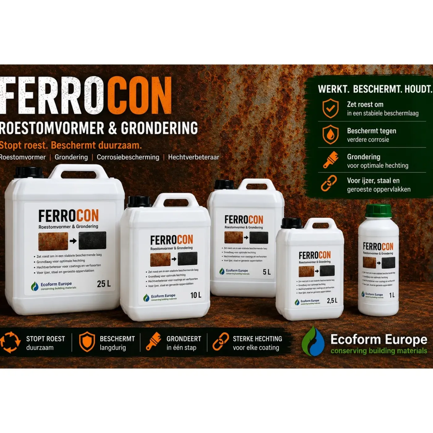 Ferrocon - Ontroester Roestomvormer - 10 Liter