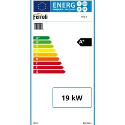 Ferroli - Houtketel - Sfl 3 - Geel - 940 X 520 X 510 Mm - 19 Kw