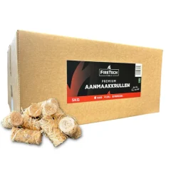 FireTech Fuels FireTech - Premium Aanmaakkrullen 5KG - 420 stuks