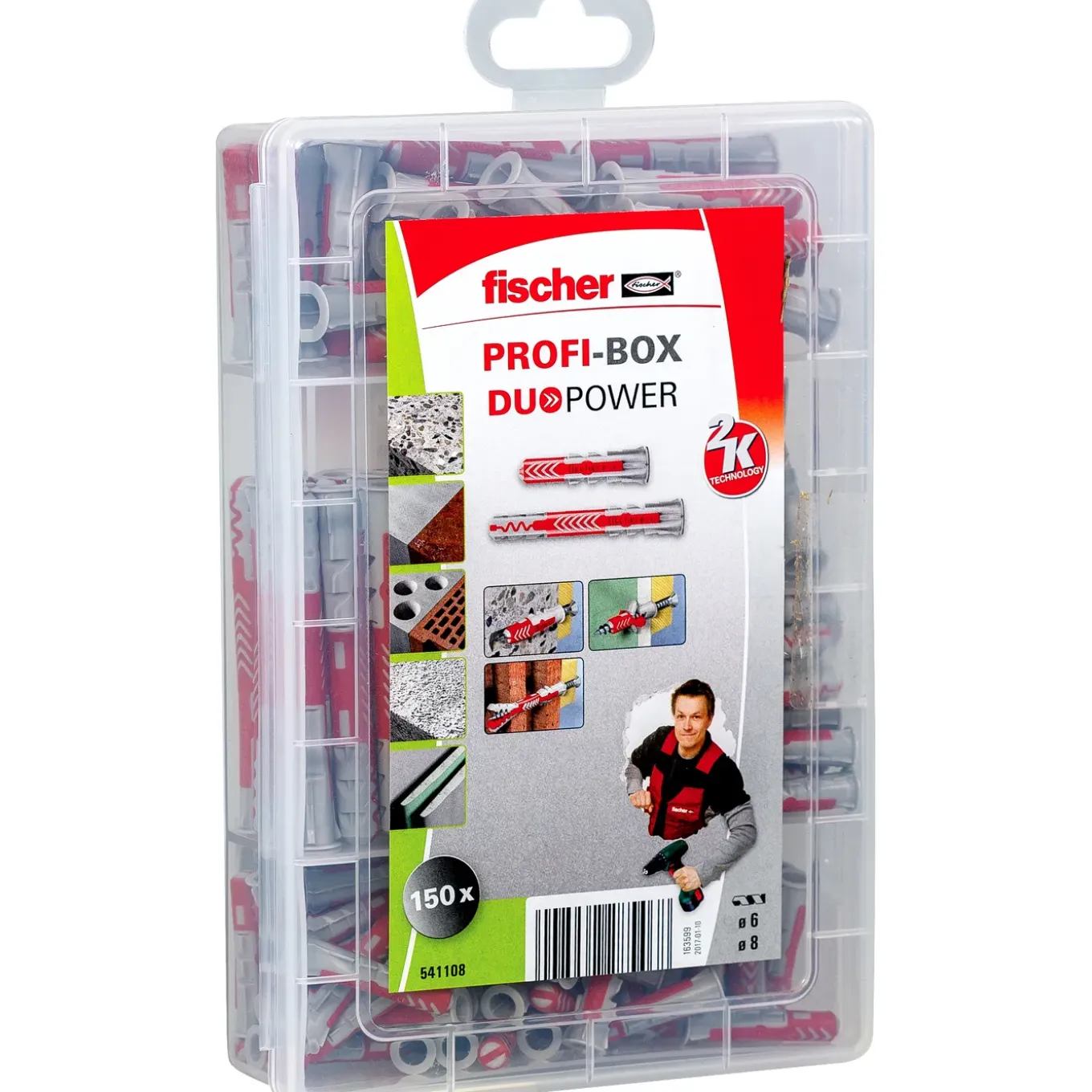 Fischer universele plug DuoPower nylon - 150 stuks
