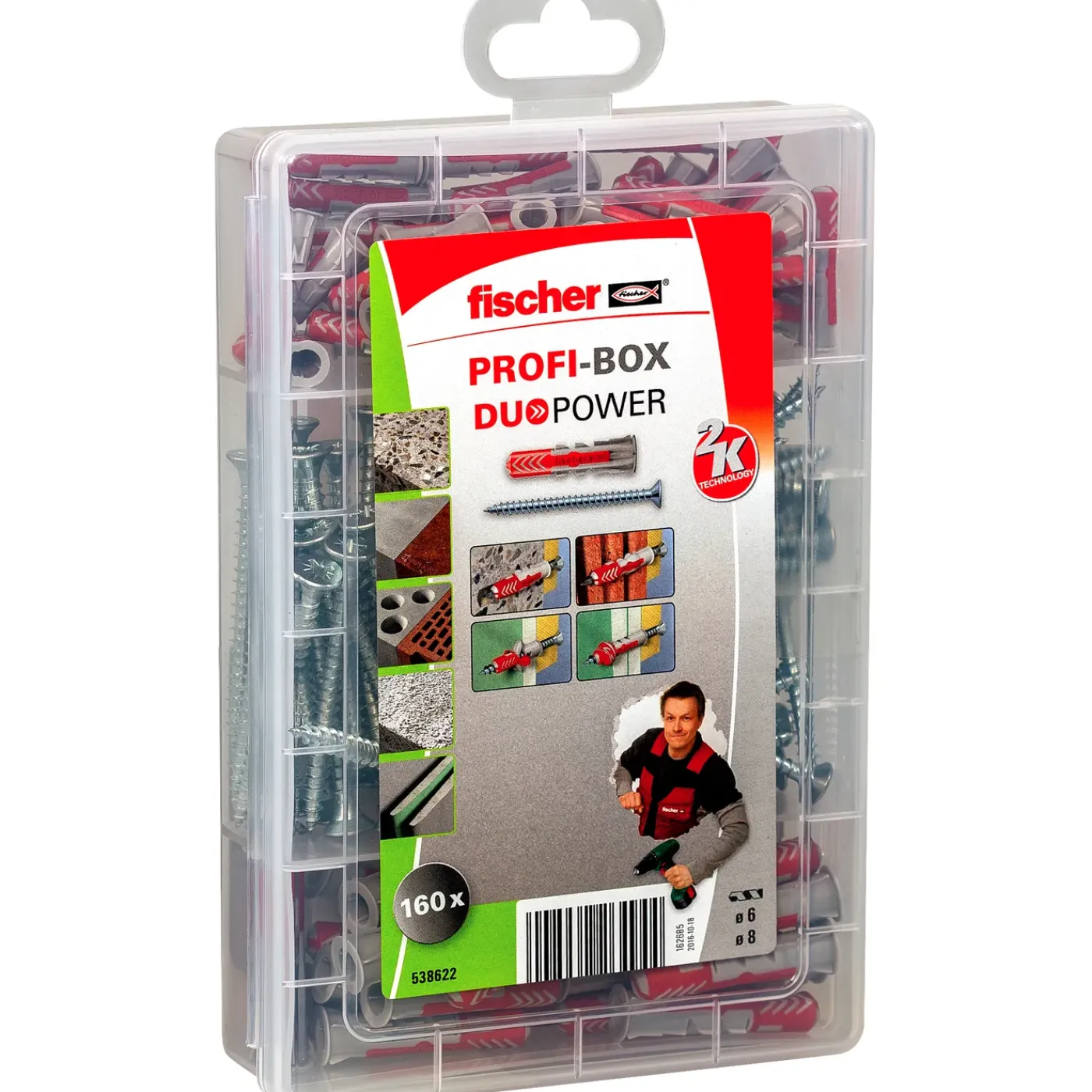 Fischer universele plug DuoPower nylon - 80 stuks