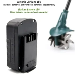 fishtec - Draadloze Elektrische Motorfrees 18v - Inclusief Accu En Oplader - 4 Frezen 20 Cm 8 Cm
