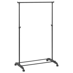 5five Kledingrek - 1 Stang - Kunststof/metaal - Zwart - 80x160cm