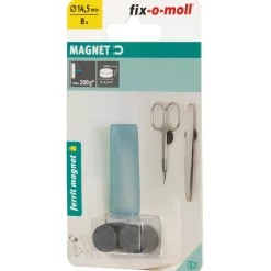 Fix-O-Moll Magneet - Schijf - Ferriet - 14,5x4mm - 8 Stuks