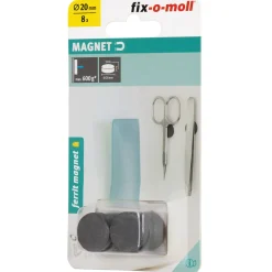 Fix-O-Moll Magneet - Schijf - Ferriet - 20x5mm - 8 stuks