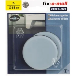 Fix-O-Moll Meubelglijder Easy Glider - Zelfklevend - Kunststof - diam. 63mm - Rond - 2 stuks
