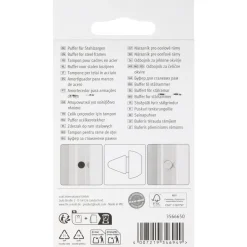 Fix-O-Moll stootdop - om in te drukken - wit - elastomeer - diameter 6mm - 6 stuks