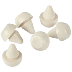 Fix-O-Moll stootdop - om in te drukken - wit - elastomeer - diameter 6mm - 6 stuks