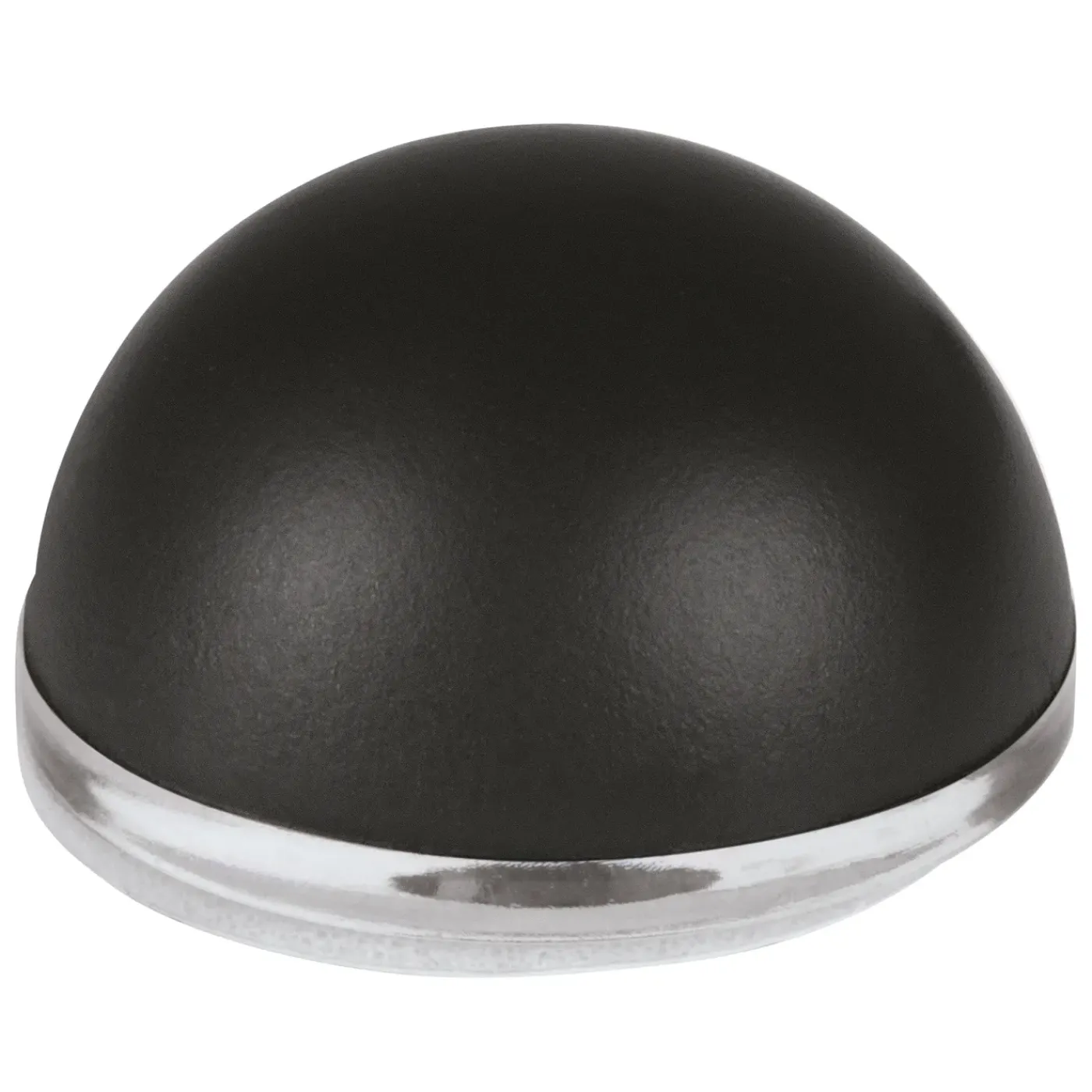 Fix-O-Moll stootdop - zelfklevend - zwart - rubber - diameter 22mm - 2 stuks