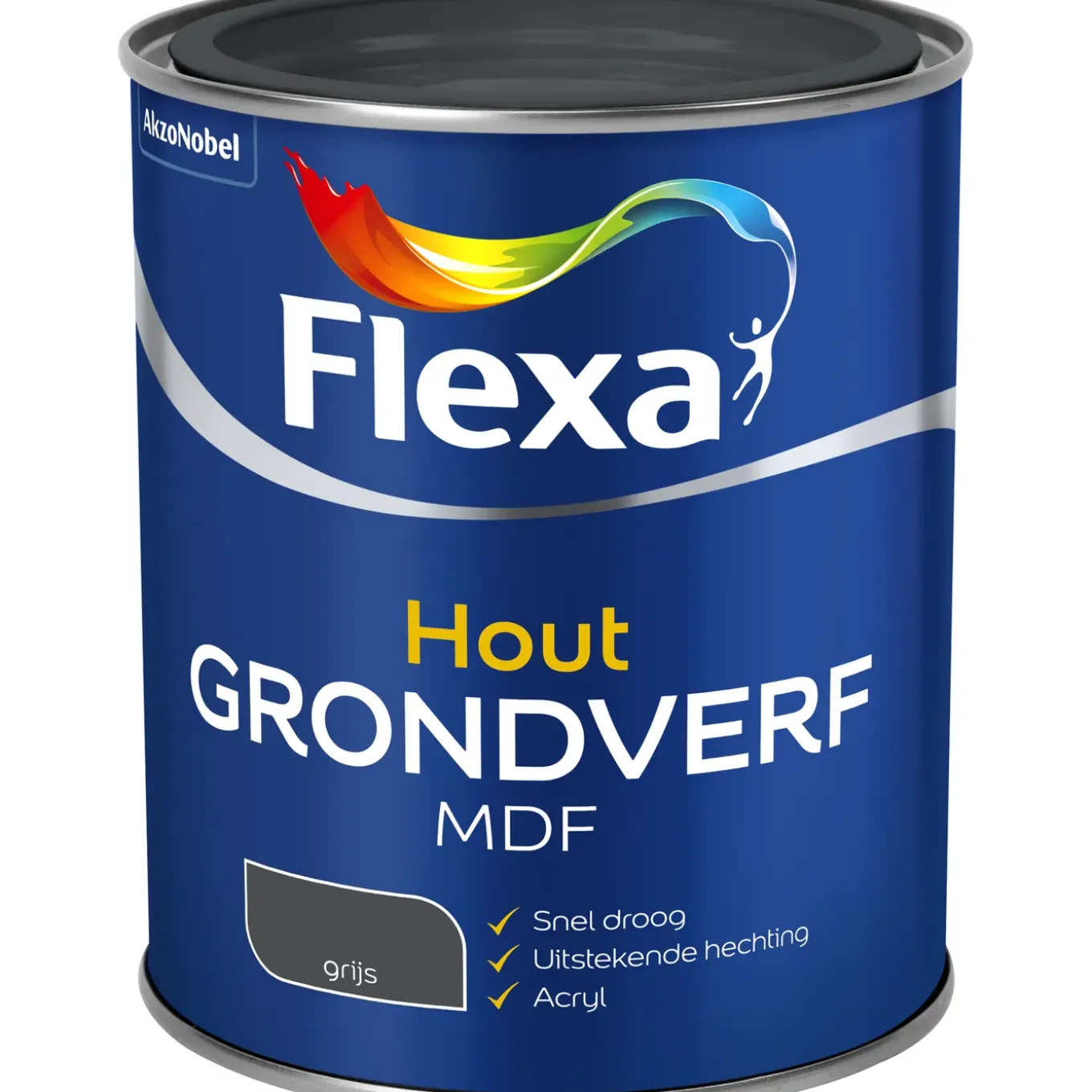 Flexa Grondverf - MDF en Hout - Grijs - 750ml