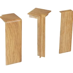 Flexi Plintaccessoire Set - Kunststof - Natuur Eik - 14,4x9x2,1cm